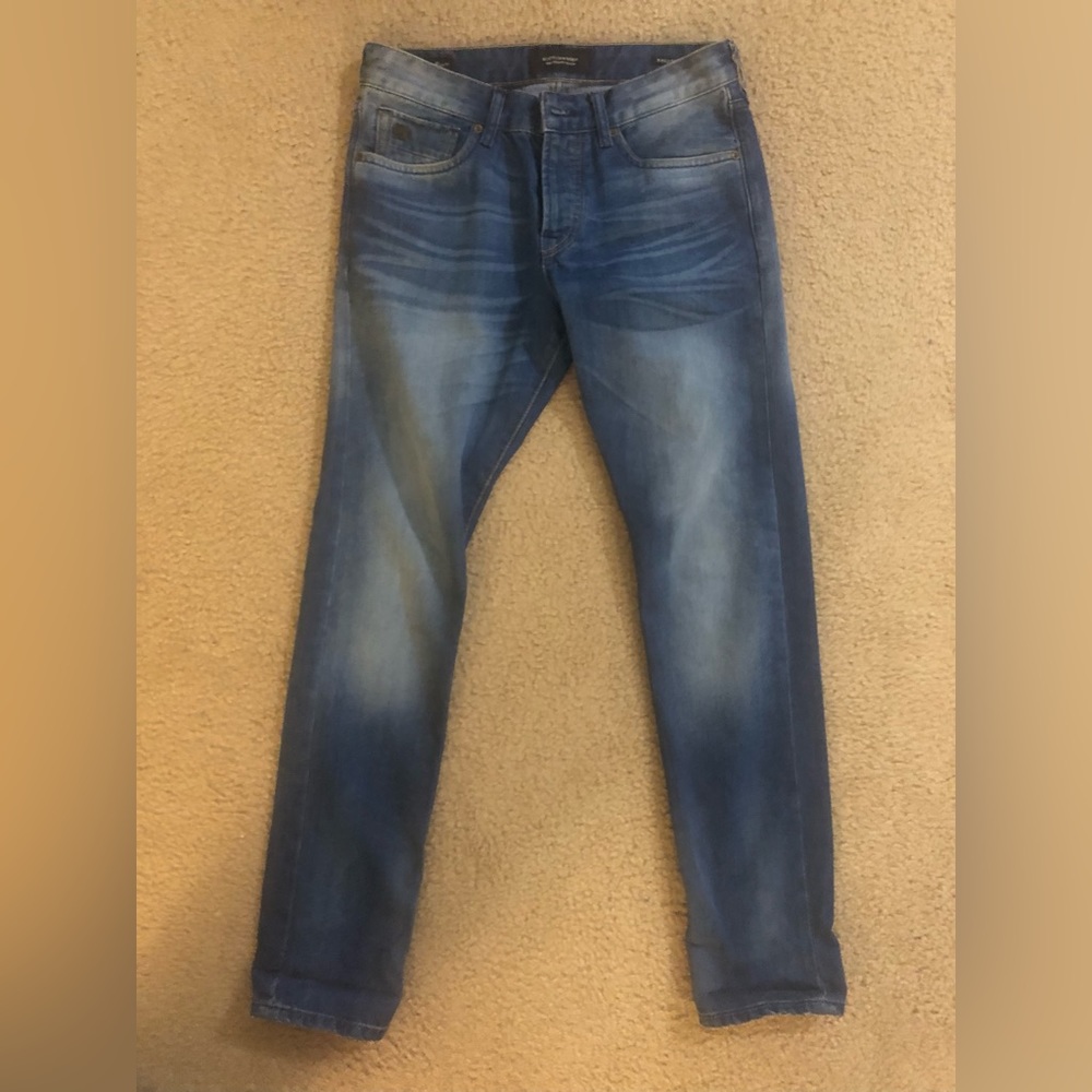 Scotch & Soda Amsterdams Blauw Ralston Slim Skinny Jeans 29